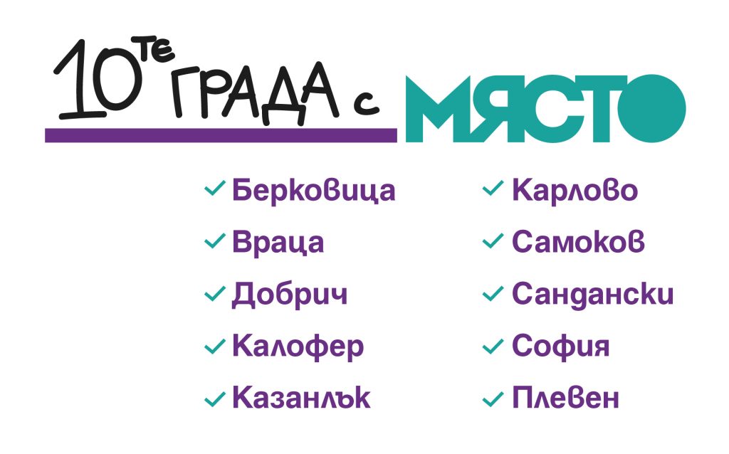 10-те града от проекта Място
